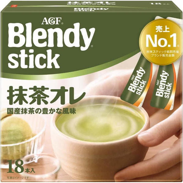 AGF Blendy Stick Matcha au Lait (Matcha Green Tea Latte) 18 Sticks
