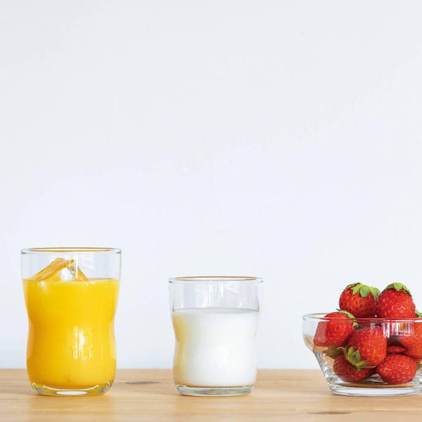 Aderia Strong Shatter-Resistant Drinking Glass for Children S 130ml 3 Pieces
