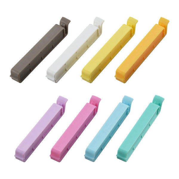 Akebono Bag Clips Colorful Food Packaging Sealing Clips 8 Pieces