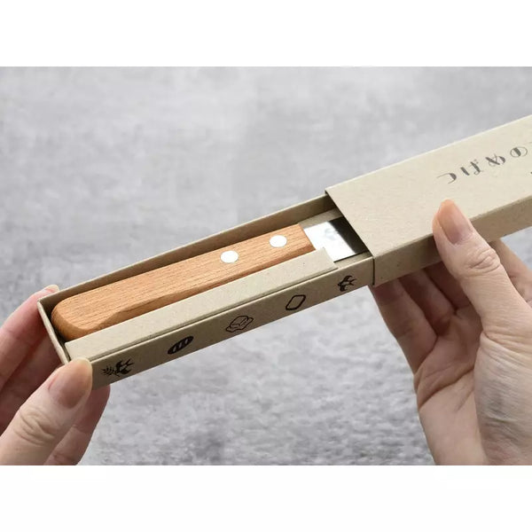 Arnest Spreading Knife Wooden Handle Flexible Blade Butter Knife 85mm