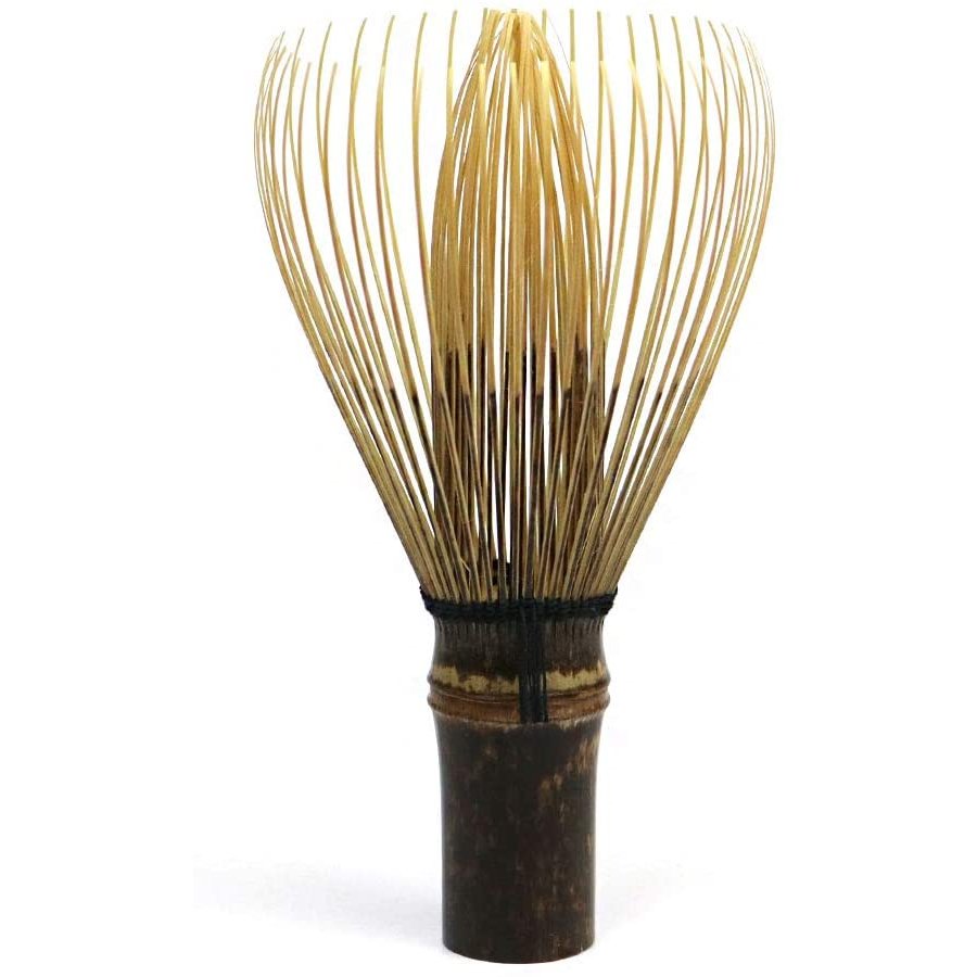 BambooMN Japanese Matcha Whisk Set - 2 Skinny Black Chasen With Long Handles For Traditional Tea