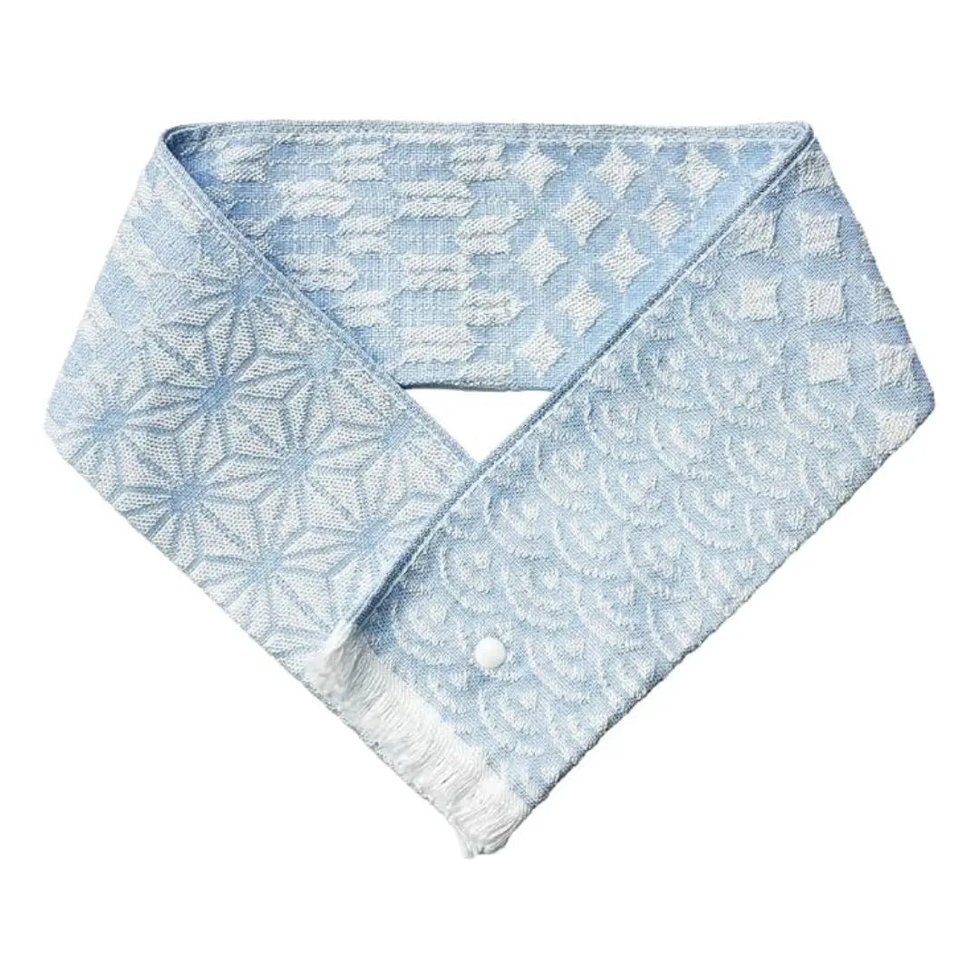 Cooling Neck Scarf Cool Muffler with Ice Pack Pocket Blue 8×65cm