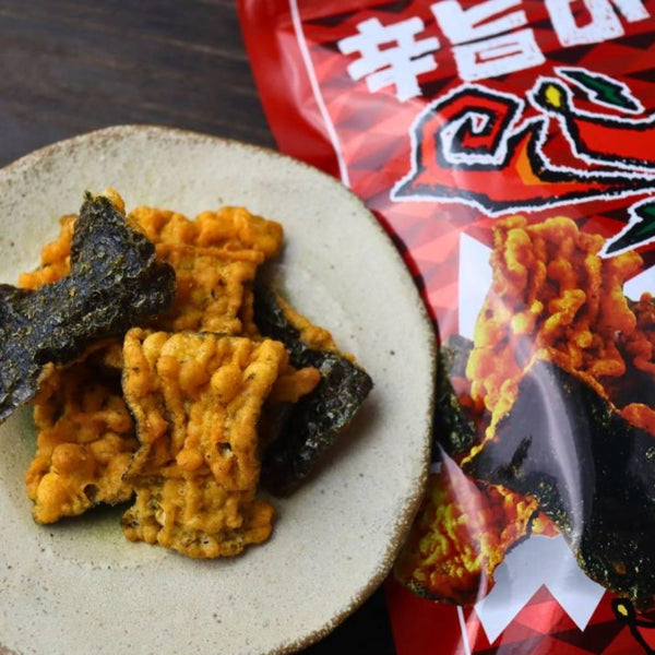 Daiko Noriten Biriri Kun Spicy Togarashi Tempura Seaweed Chips (Pack of 10)