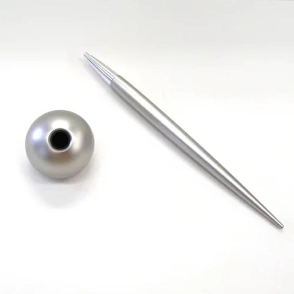 Delight Labo Sand Silver Ballpoint Pen & Stand Set ZE226S