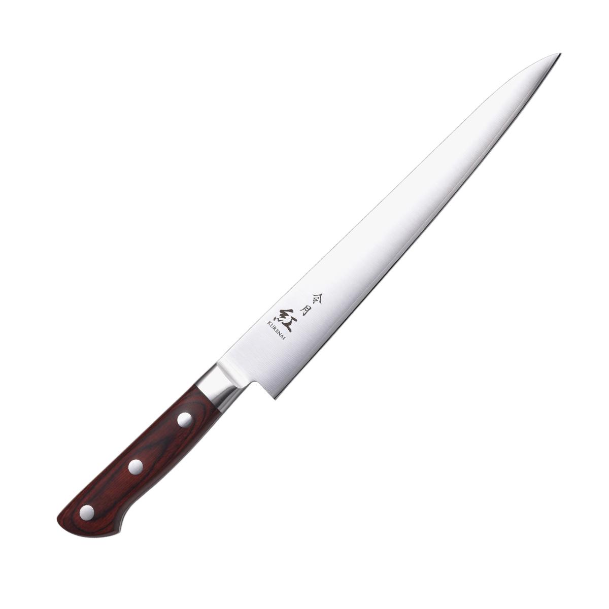 Fuji Kurenai Sujiki Knife Molybdenum Vanadium Slicing Knife 240mm