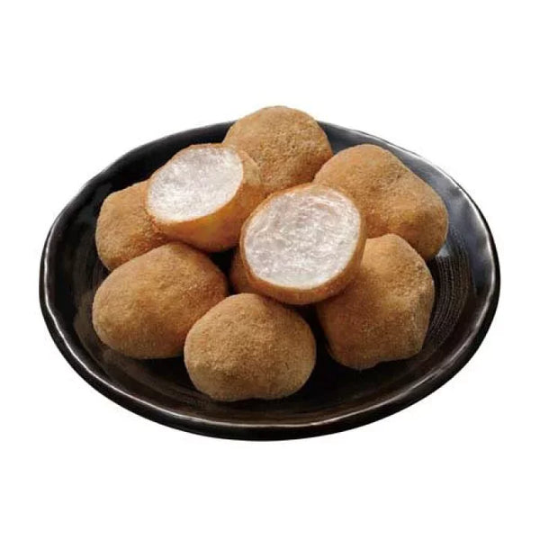 Funwari Meijin Kuromitsu Cocoa Kinako Mochi Puffs 56g (Pack of 6)