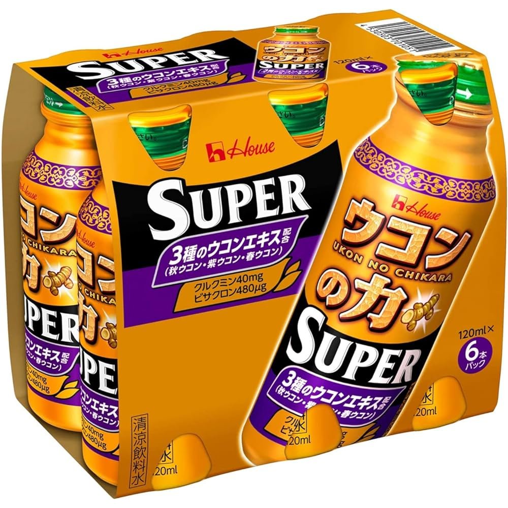 House Foods Ukon no Chikara Super Turmeric Supplement Drink 6 Bottles