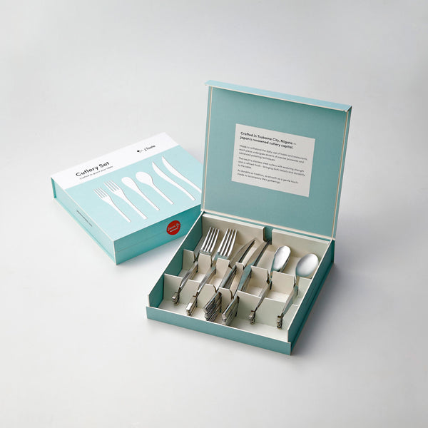 J Taste Sleek Stainless Steel Cutlery Set (6 Types) 24 Pieces