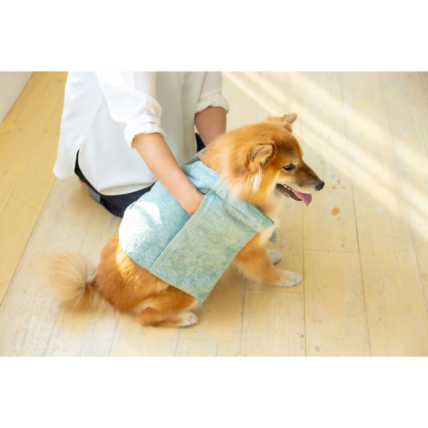 Jogan Pet Towel Super Absorbant Bath Towel for Pets Green 34×78cm