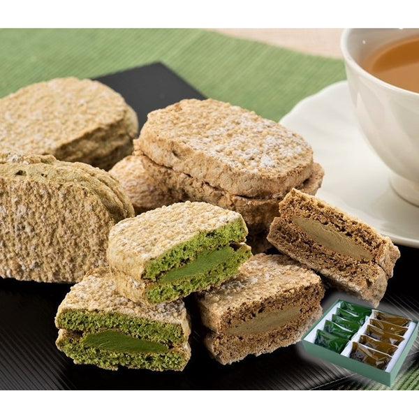 Kiyosen Dacquoise Uji Matcha & Hojicha Wheat-Free Cake Assort 10 ct.