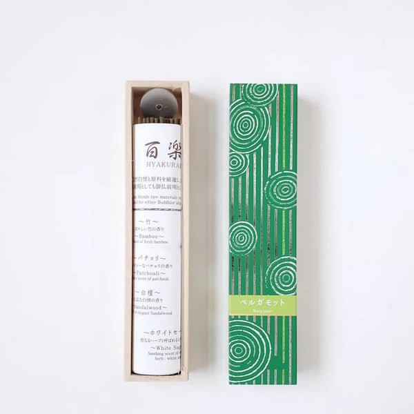 Kousaido Natural Bergamot Incense Sticks Refreshing Scent 40 Sticks