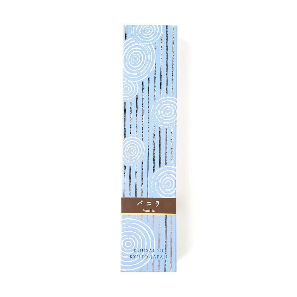 Kousaido Sweet Vanilla Long Incense Sticks In Wooden Box 40 ct.