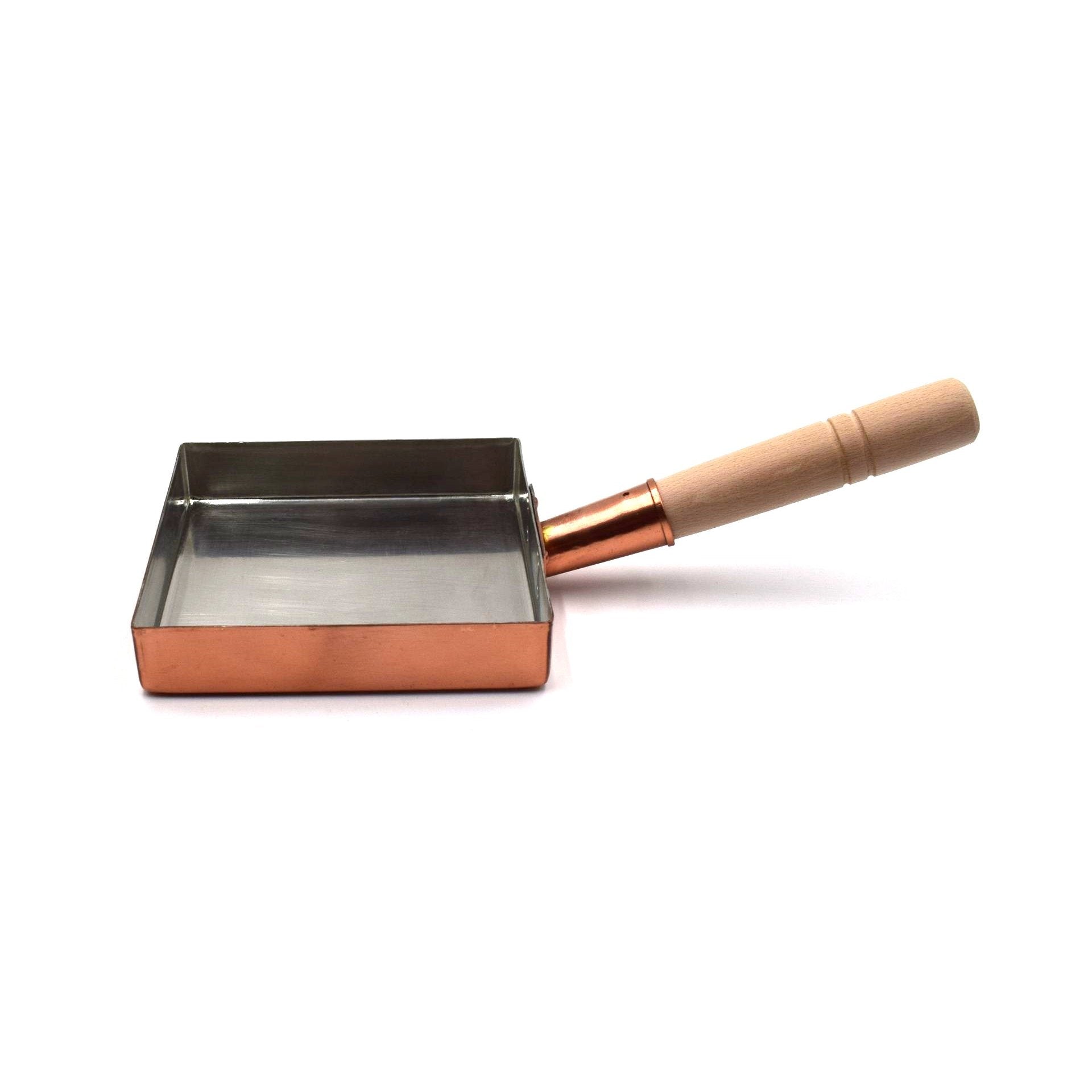 Marushin Kanto Type Square Tamagoyaki Omelette Copper Pan 18x18cm
