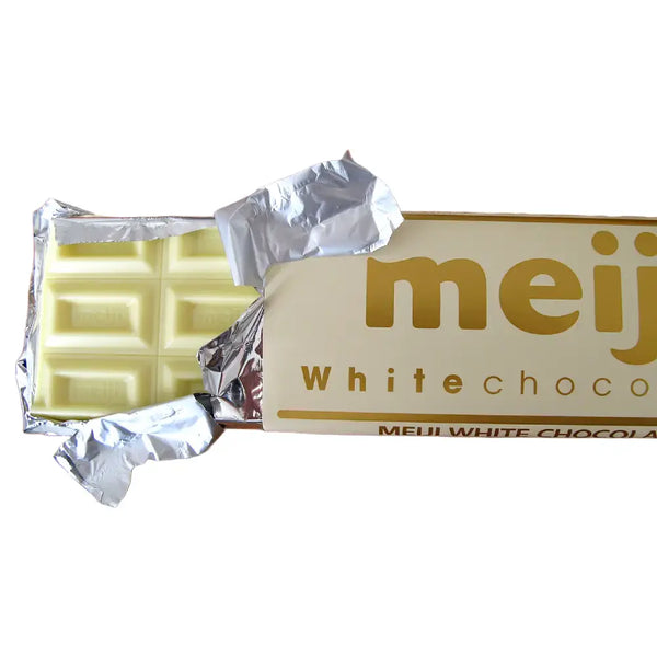Meiji White Chocolate White Chocolate Bar 40g (Pack of 5)