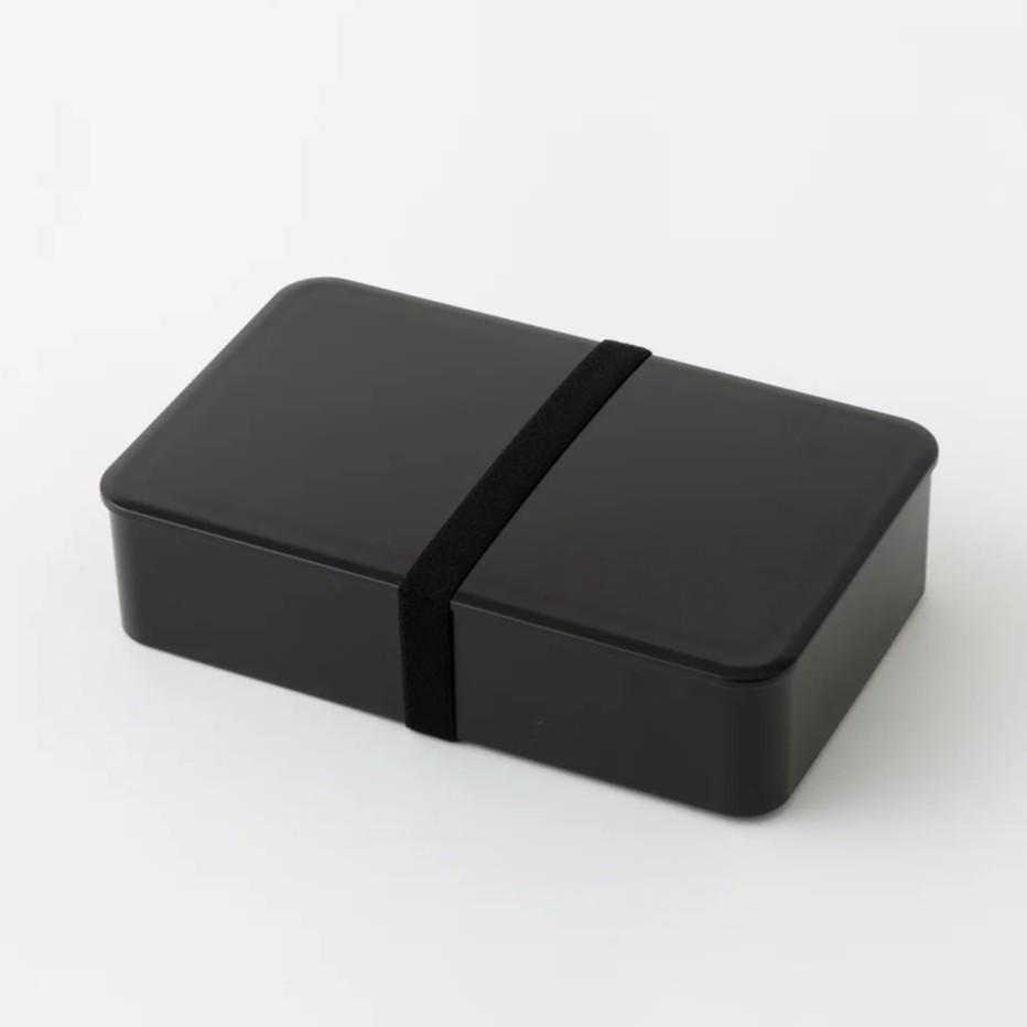 Minimalist Black Microwaveable Bento Lunch Box Big Capacity 1000ml