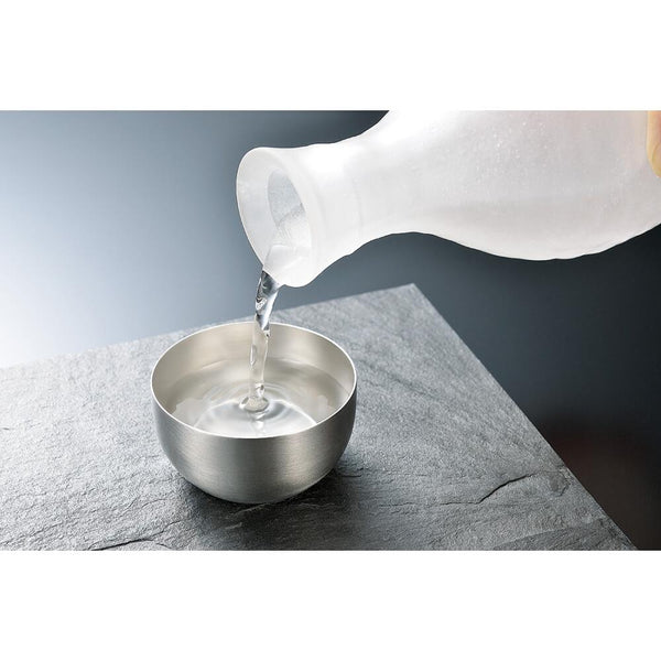 Mirror Finish Sake Cup Stylish Stainless Steel Cup For Nihonshu