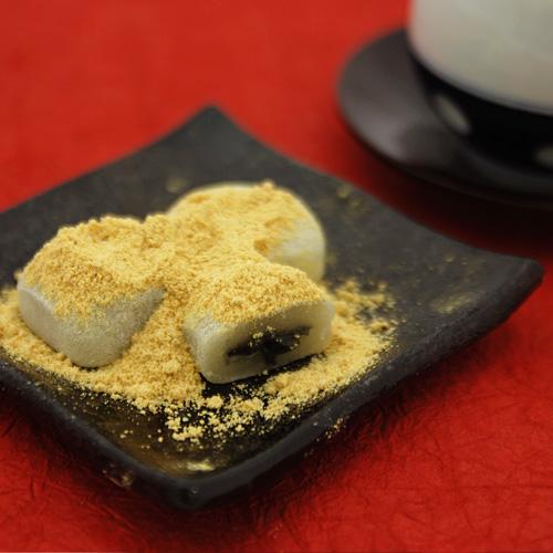 Naniwaya Black Sesame Paste And Kinako Mochi 8 Pieces