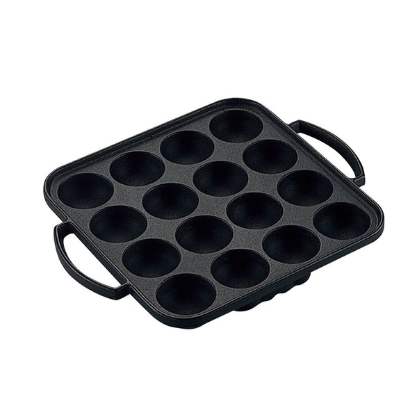 Cast Iron 16-Ball Takoyaki Pan (IH Compatible)