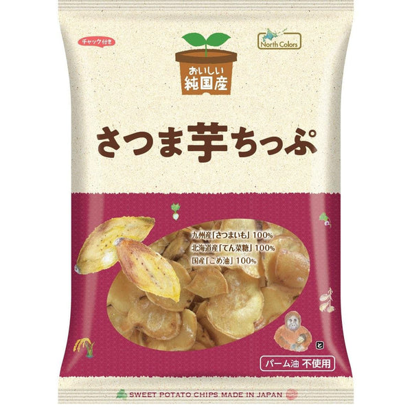 North Colors Japanese Sweet Potato Chips Additive-Free Satsumaimo Chips 115g (Pack of 3)