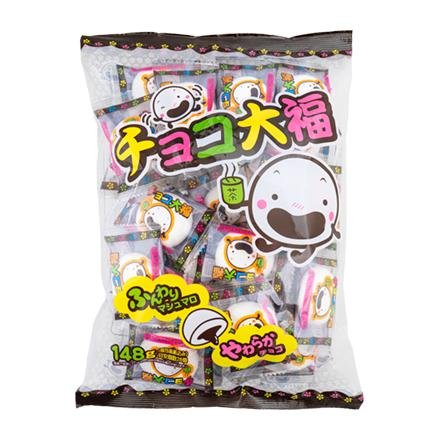 Yaokin Choco Daifuku Chocolate Filled Marshmallow Snack 148g