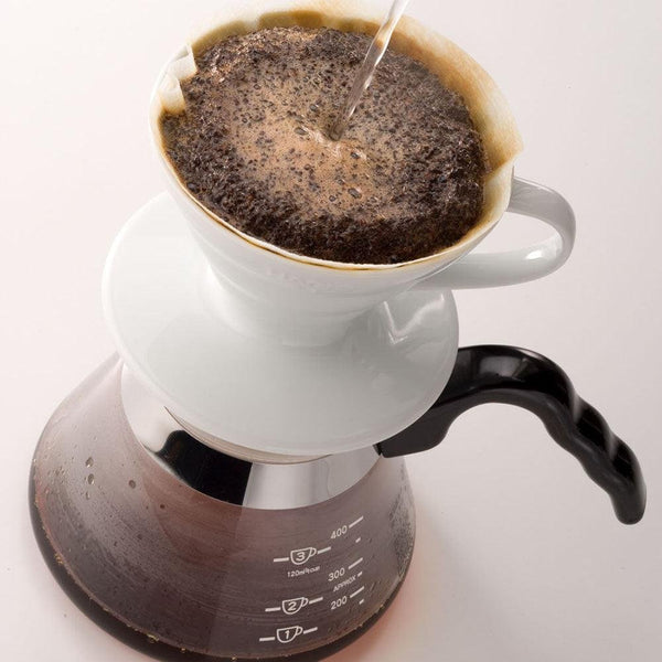 Hario V60 Ceramic Coffee Dripper 1~4 Cups White
