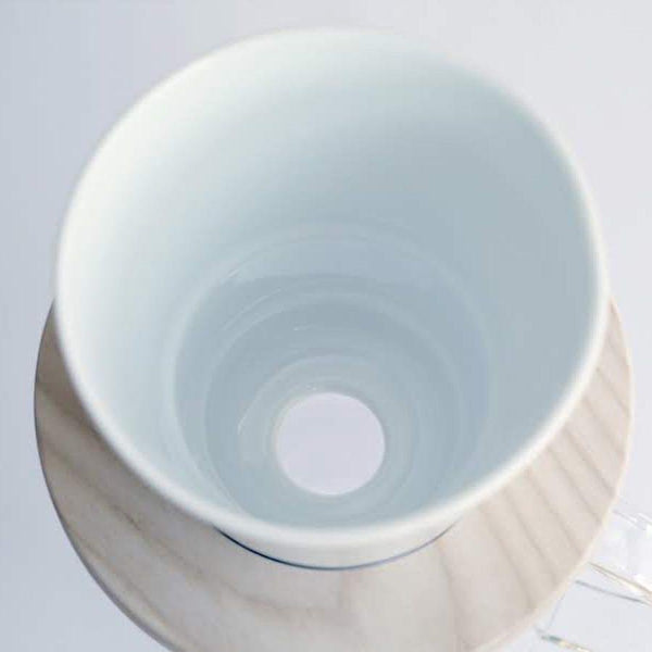 Torch Donut White Porcelain Pour Over Coffee Maker