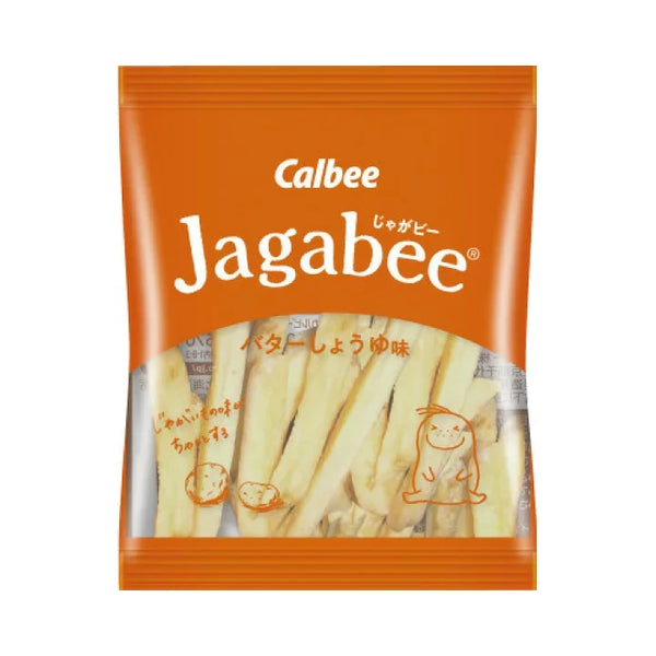 Calbee Jagabee Potato Sticks Snack Butter Soy Sauce (Pack of 3 Boxes)