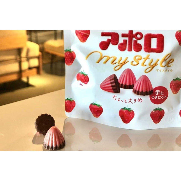 Meiji Apollo My Style Strawberry Chocolate Less Sugar 41g