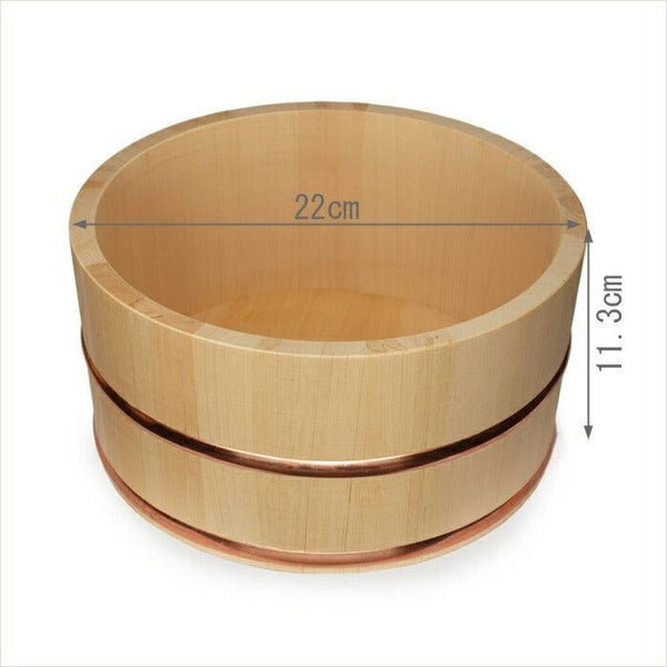 Umezawa Hinoki Bath Bucket (Handmade Japanese Cypress Bath Bucket)