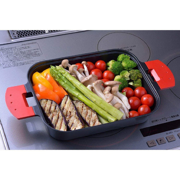 Uchicook Steam Grill with Metal Lid Red UCS15