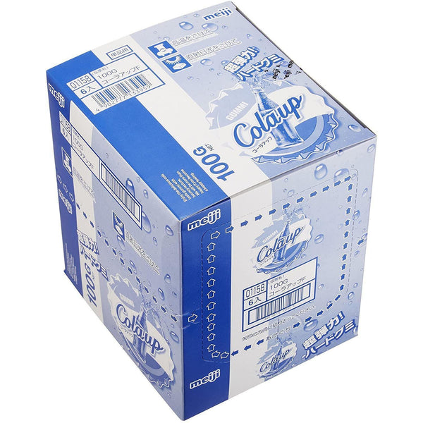 Meiji Gummy Cola Up Japanese Candy Gummies 100g (Pack of 6)