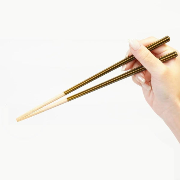Premium Octagonal Chopsticks Patented Non-Slip Technology Green 23cm