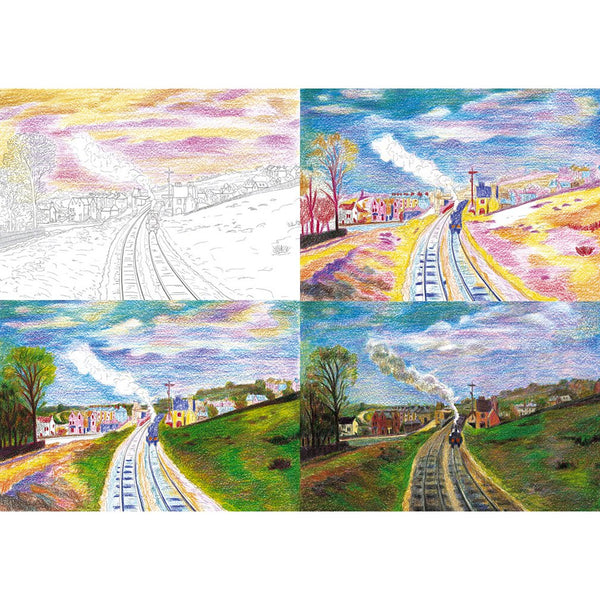 Sakura Coupy Pencil Japanese Crayon Pencils 18 Color Set