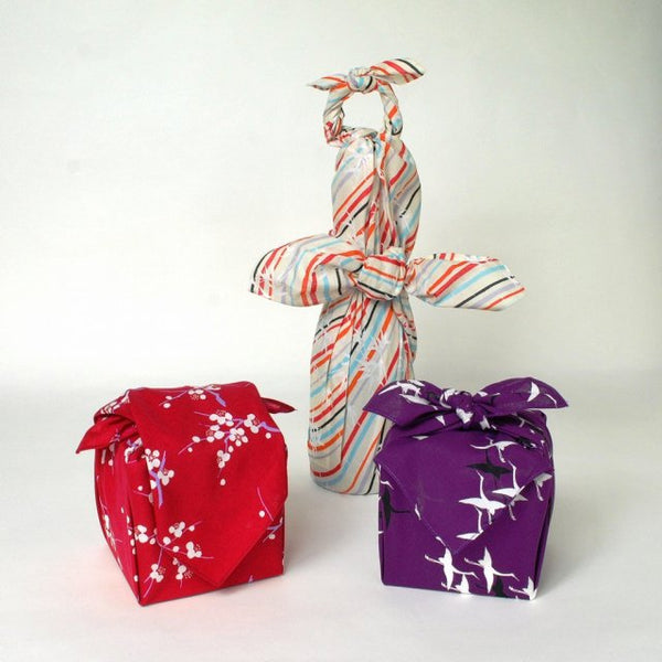 Seiran Furoshiki Ume Plum Blossom Cotton Wrapping Cloth