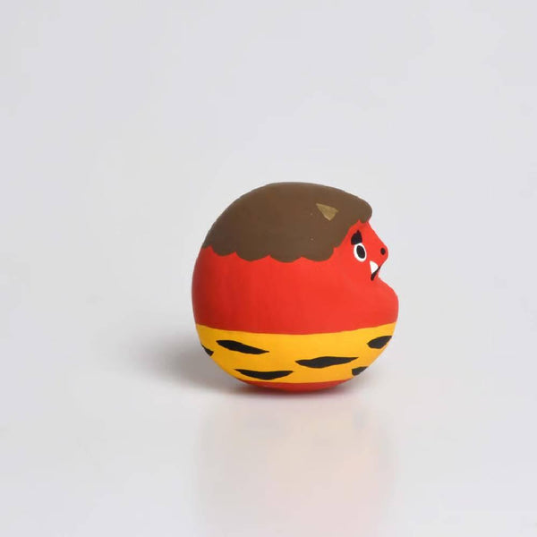 Shirakawa Demon Red Oni Daruma Doll Good Luck Charm 4.5cm