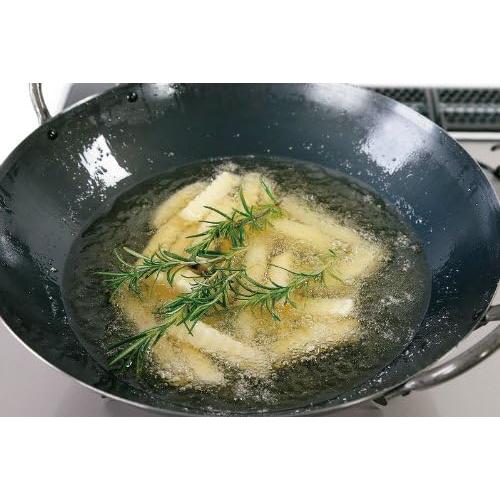 Summit Two-Handled Iron Wok Round Bottom