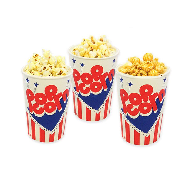 Sunnap Popcorn Buckets Extra Large Retro Popcorn Box (Pack of 50)