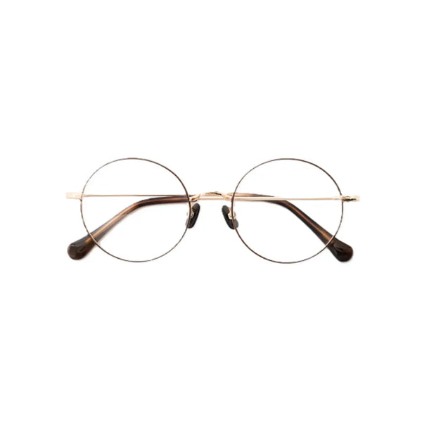 UV & Infrared Protection Large Lens Fashion Eyeglasses Gold