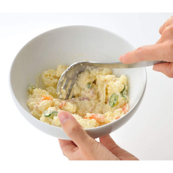 Uchicook Potato Masher Compact Stainless Steel Mashing Fork 18cm