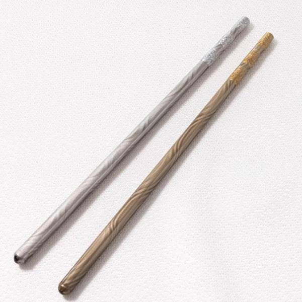 Wooden Muddler Dishwasher Safe Cocktail Stirrer Gold Wave 20cm