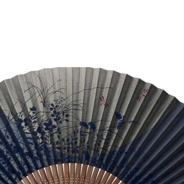 Yamani Golden Moonlight Design Sensu Handheld Folding Fan 21.5cm