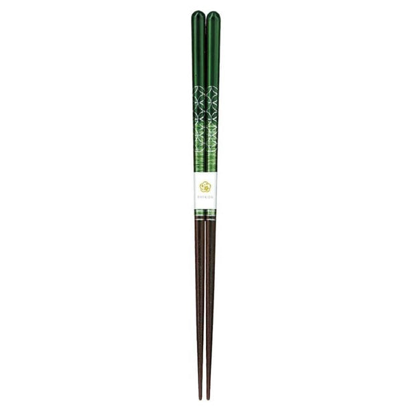 Aoba Dishwasher Safe Chopsticks Shippo Pattern Dark Green 23cm