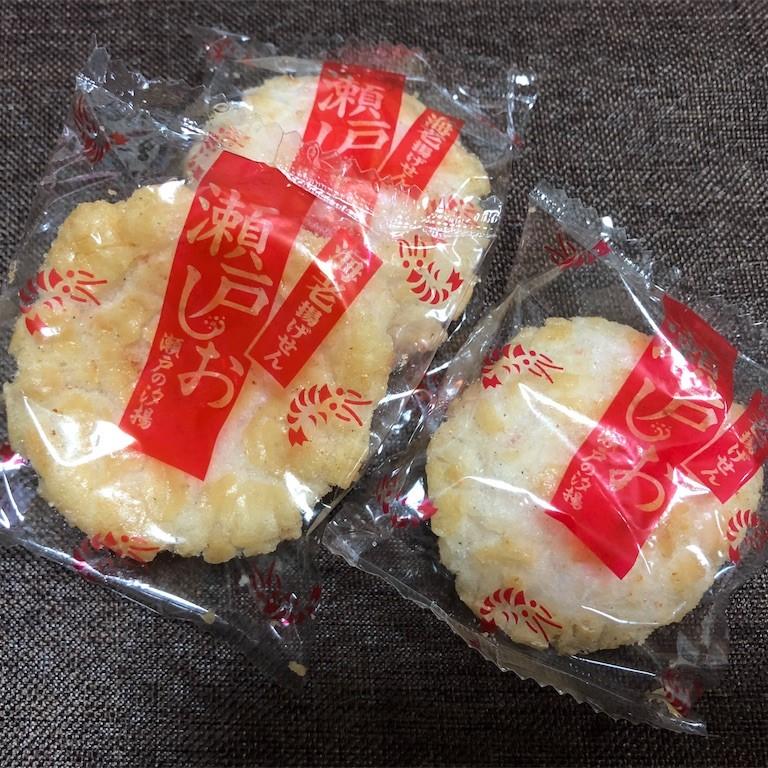 Shrimp Rice Cracker Befco Seto Shio Senbei Rice Crackers Shrimp Flavor 76g