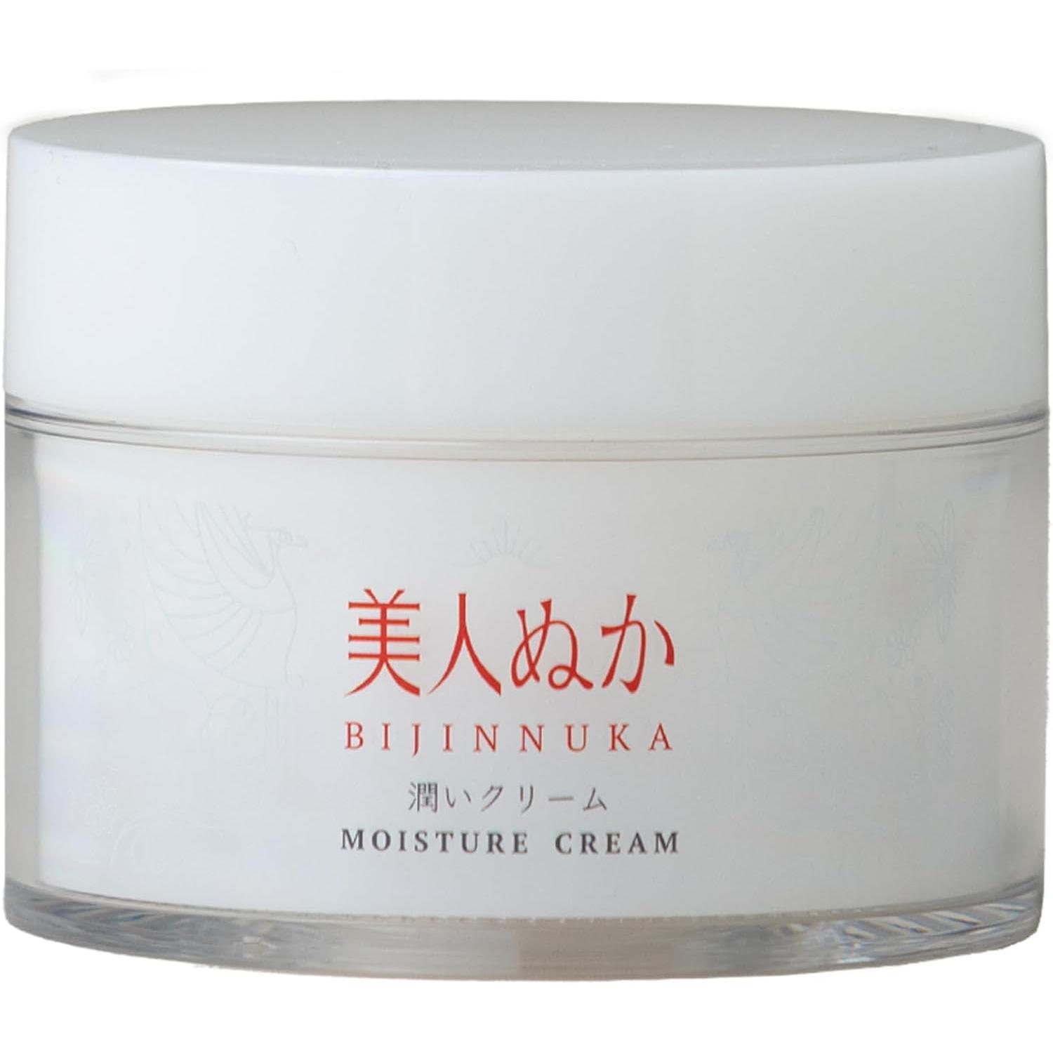 Bijin Nuka Junmai Rice Bran Moisturizing Face Cream Fragrance-Free 43g