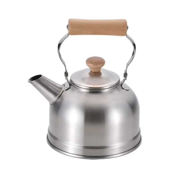 Chitose Stainless Steel Stovetop Kettle Bell-Shaped Wood Handle 1.5L