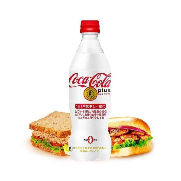 Coca-Cola Plus Zero Calorie Fiber Enriched Health-Support Soft Drink 470ml