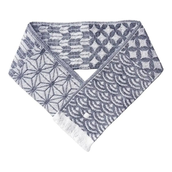 Cooling Neck Scarf Cool Muffler with Ice Pack Pocket Navy Blue 8×65cm