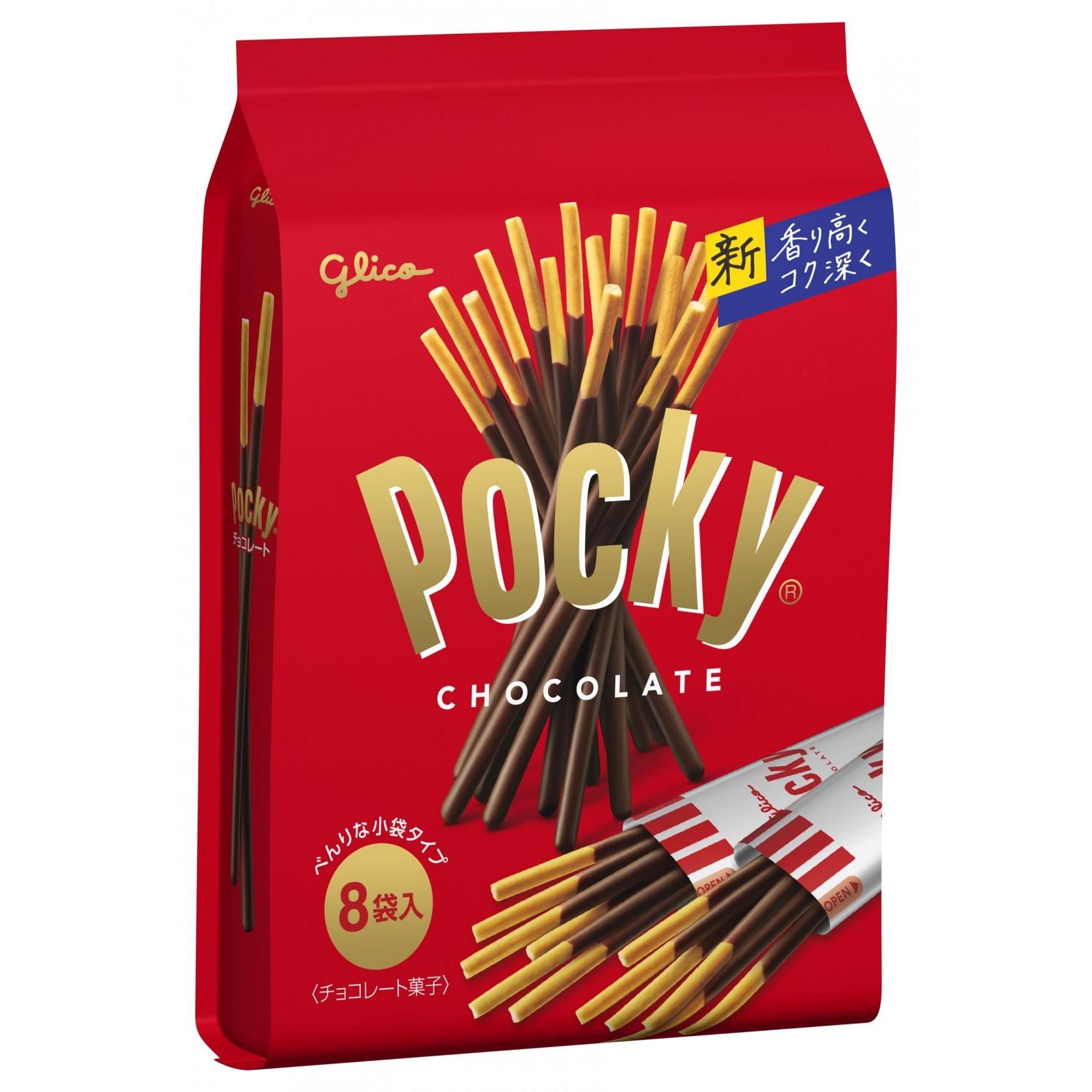 Glico Pocky Chocolate Biscuit Sticks (Pack of 6)