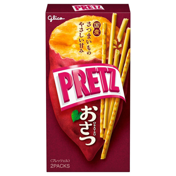 Glico Pretz Osatsu Satsumaimo Sweet Potato Biscuit Sticks 62g (Pack of 10)