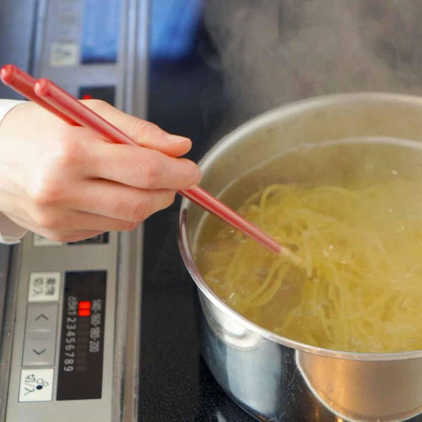 Handcrafted Non-Slip Long Cooking Chopsticks Dishwasher Safe Pink 27cm